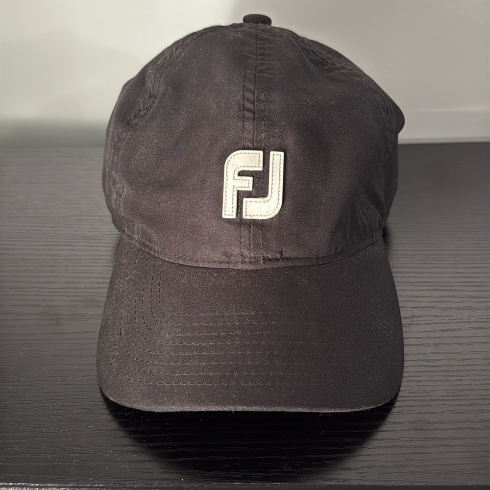 FOOTJOY DRYJOYS Men’s Black Baseball Hat Golf Dad Hat Casual Outdoor